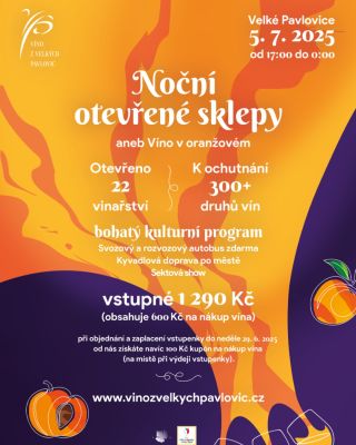 Noční otevřené sklepy jsou naše nejoblíbenější a čekají nás už 5.7.🧡 Čekat na vás budeme už tradičně ve sklepě č. 5 -...